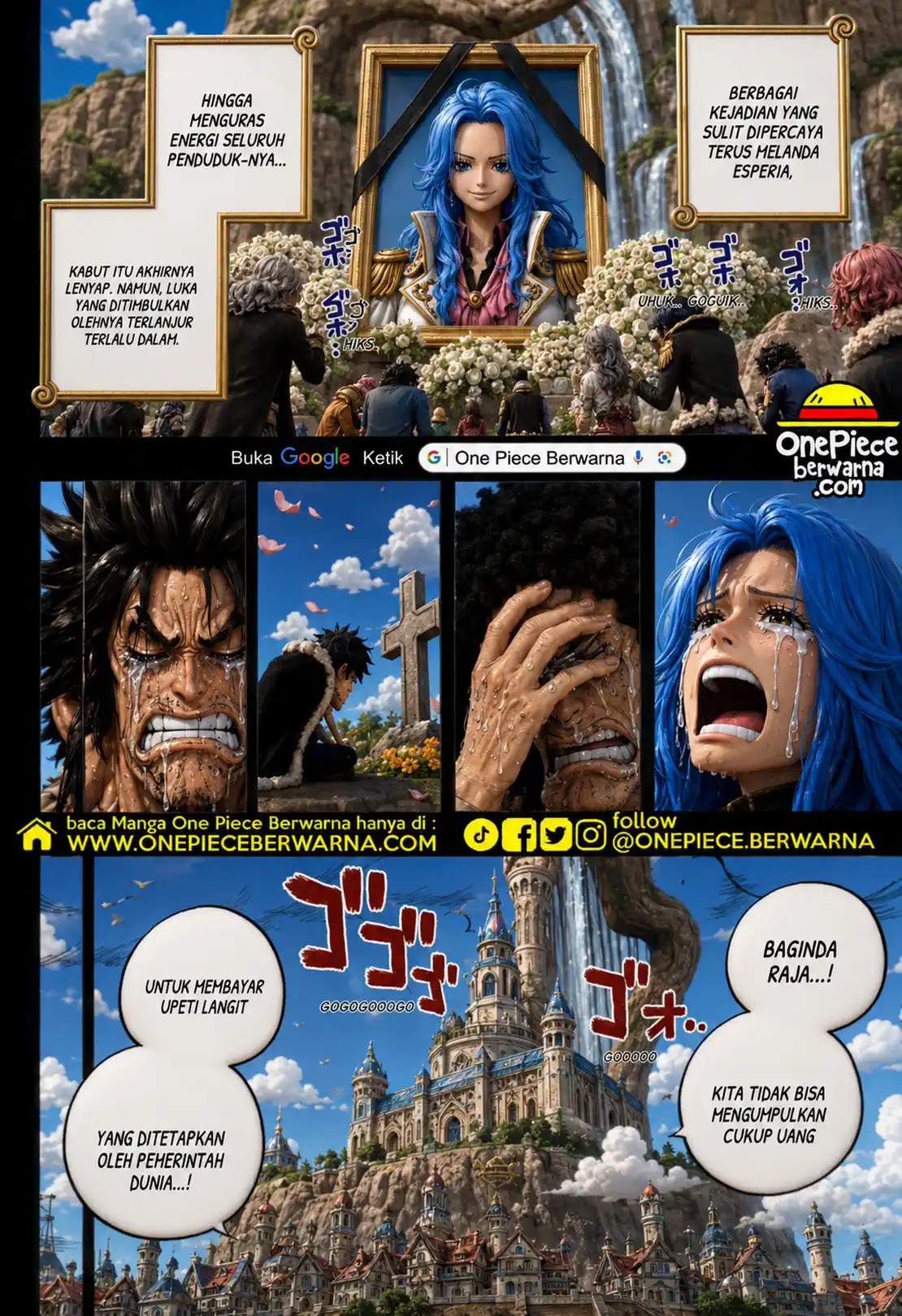 One Piece berwarna 1185 1186 1187 bahasa indonesia